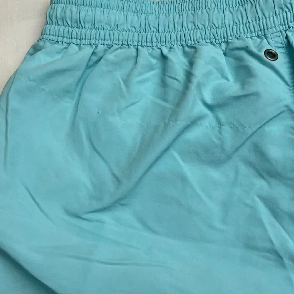 Polo Ralph Lauren Swim Trunks Aqua Yellow Pony Resort Vacation